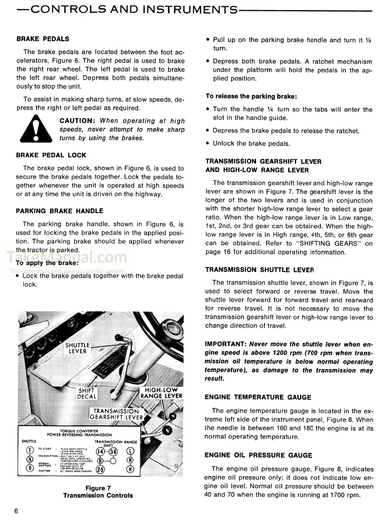 Ford 5550 Tractor Loader Backhoe Operators Manual PDF