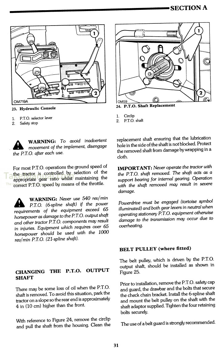 Ford 8210 Operators Manual And Supplement Tractor With ElectroLink