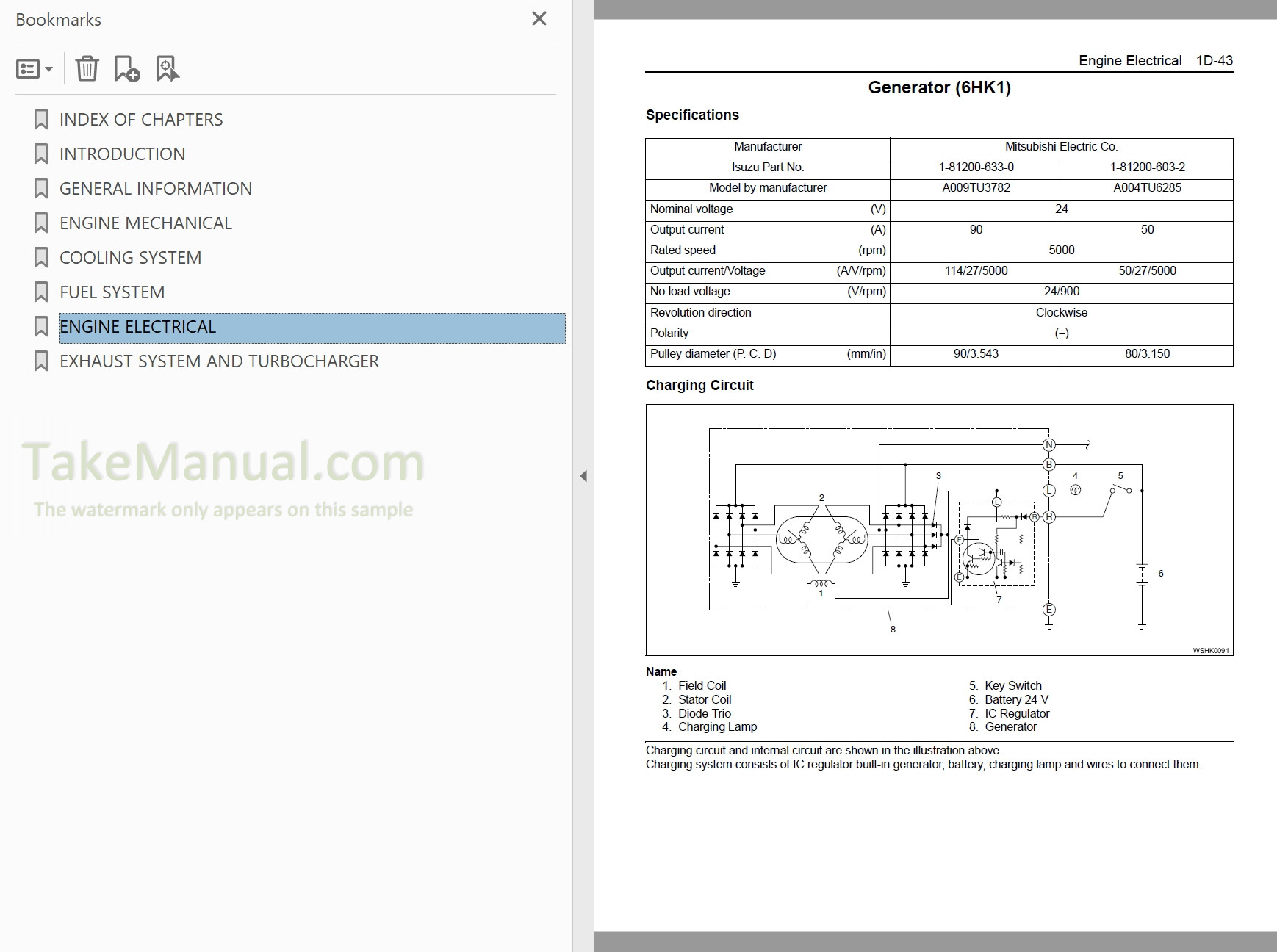 ISUZU 4HK1 ENGINE SERVICE MANUAL PDF visual data 8