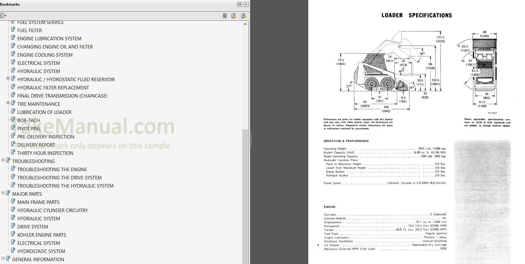 Bobcat 520 Owners Manual Skid Steer Loader – TakeManual.com