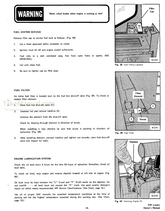 Bobcat 520 Owners Manual Skid Steer Loader – TakeManual.com