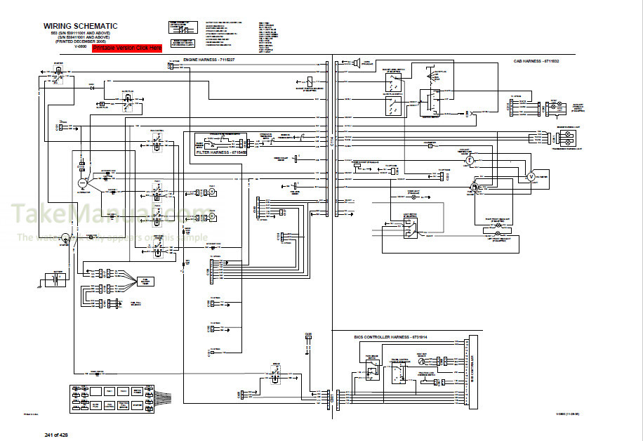 Bobcat 553 Service Manual Skid Steer Loader 539112001- 539412001