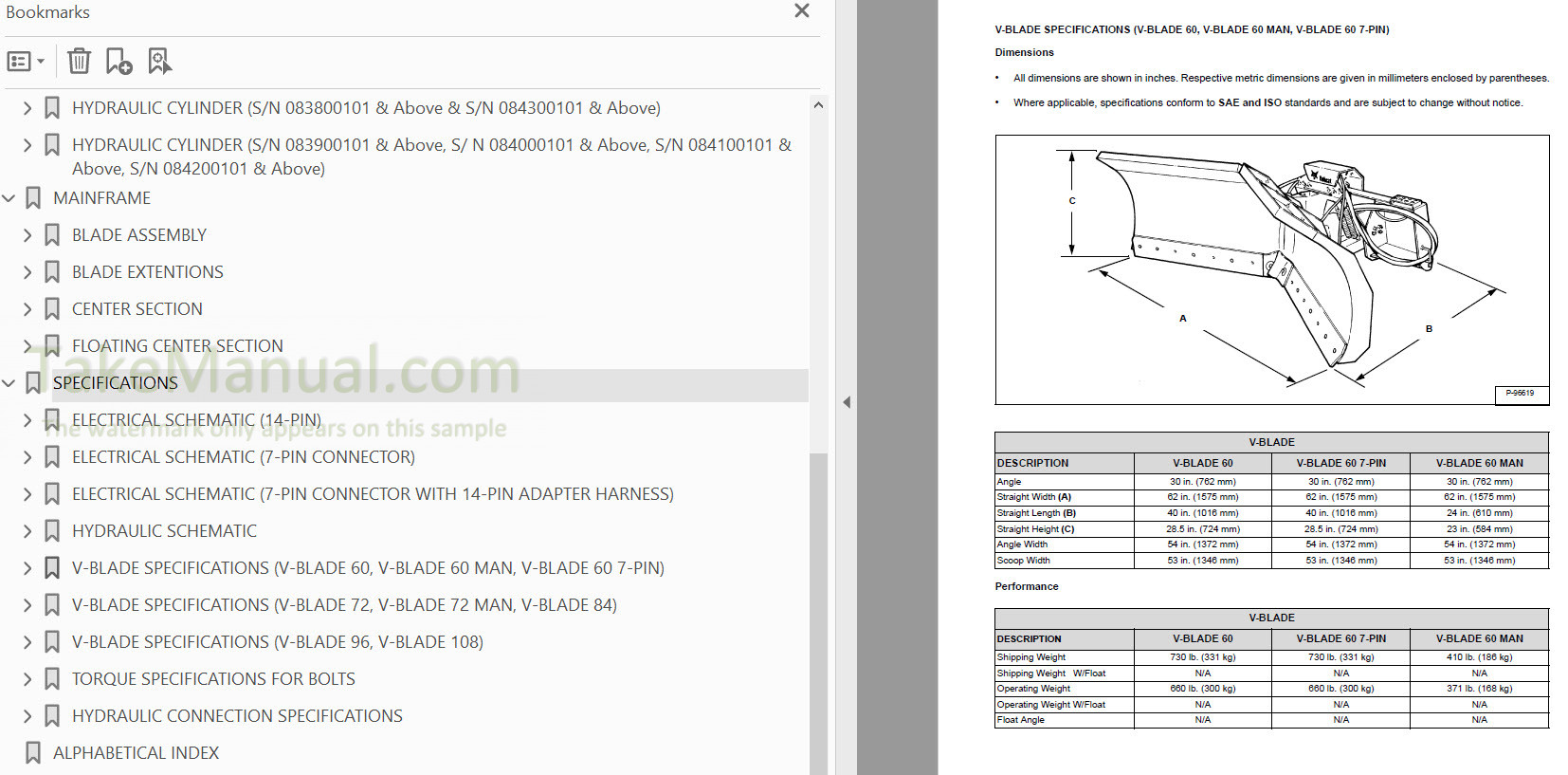 Bobcat 60 72 84 96 108 Inch Service Manual VBlade