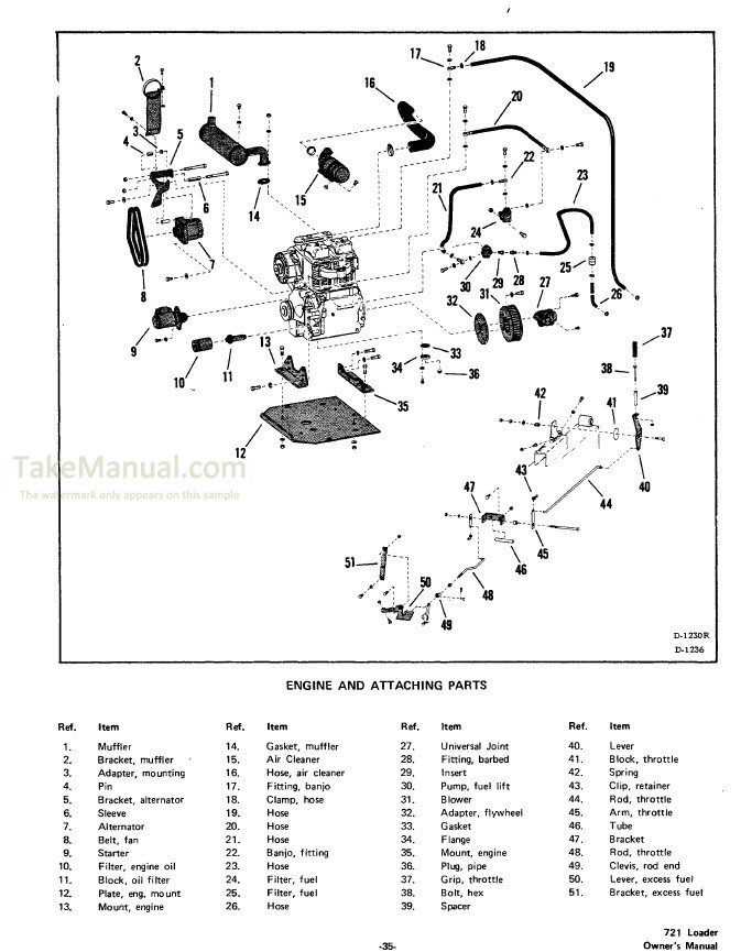 Bobcat 721 Operation & Maintenance Manual Skid Steer Loader