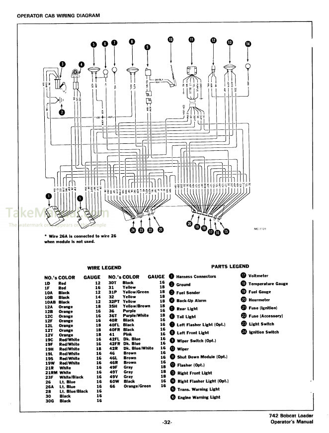 Bobcat 742 Operation &amp; Maintenance Manual Skid Steer Loader 23000 ...