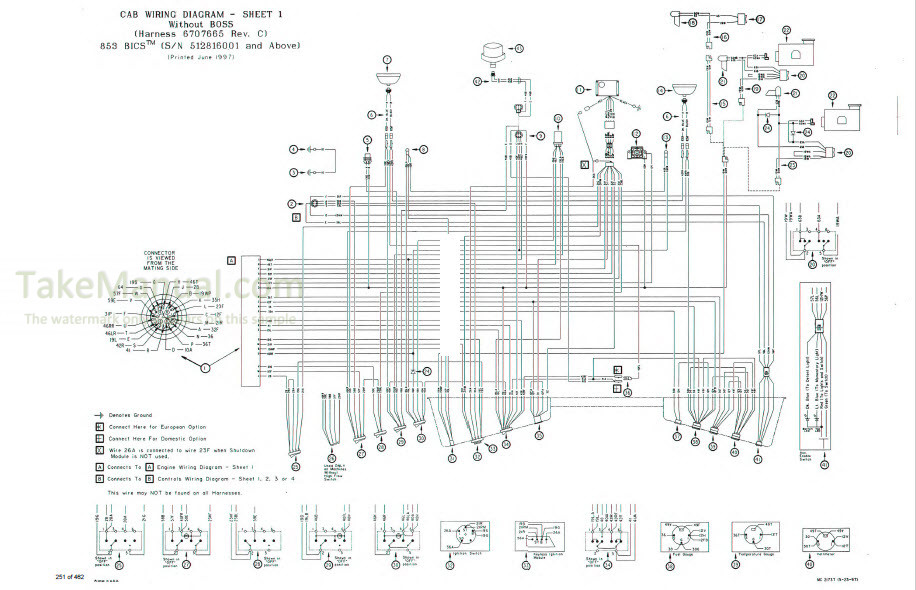 Bobcat 853 853H Service Manual Skid Steer Loader