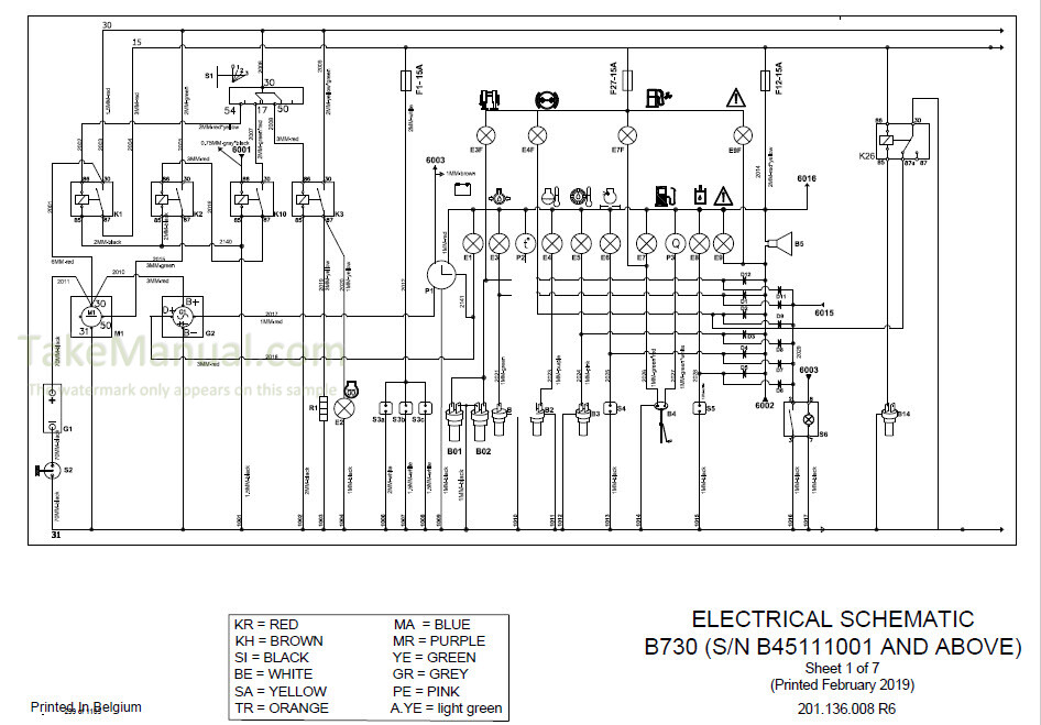 Bobcat B730 B750 B780 Service Manual Loader Backhoe B45111001 ...