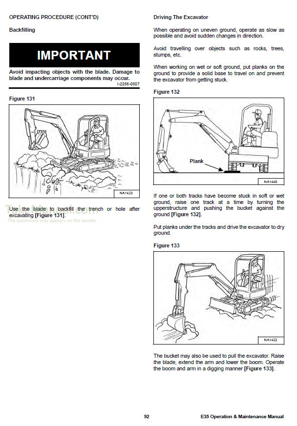 Bobcat E35 Operation & Maintenance Manual Compact Excavator AC2P11001