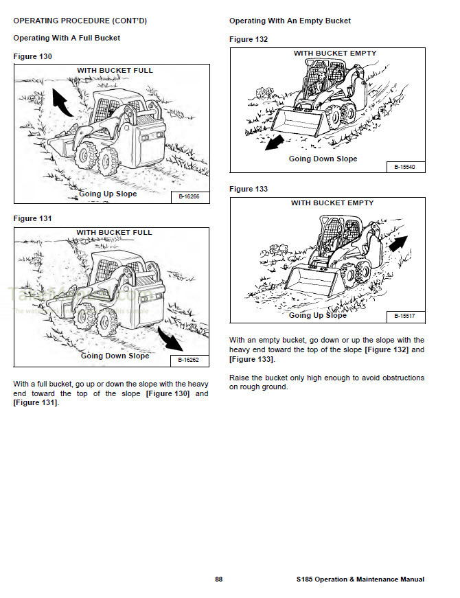 Bobcat S185 Operation & Maintenance Manual Skid Steer Loader A3L911001