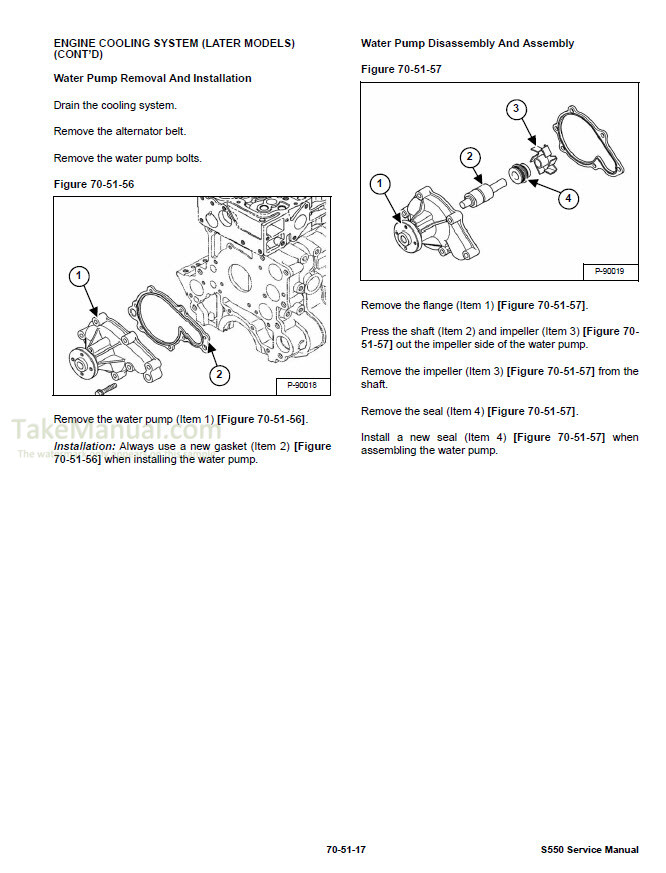 Bobcat S550 Service Manual Skid Steer Loader A3NL11001- A3NM11001