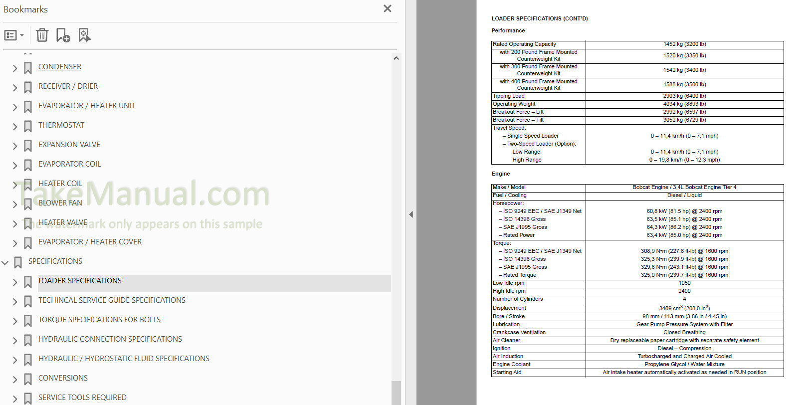 Manuels PDF Sur Clé USB Pour Bobcat S750 Skid Steer Loader - Manuel Opérateur, Schémas, Réparation