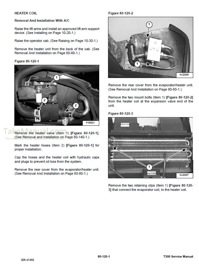 Bobcat T300 Service Manual Compact Track Loader 532011001- 532111001