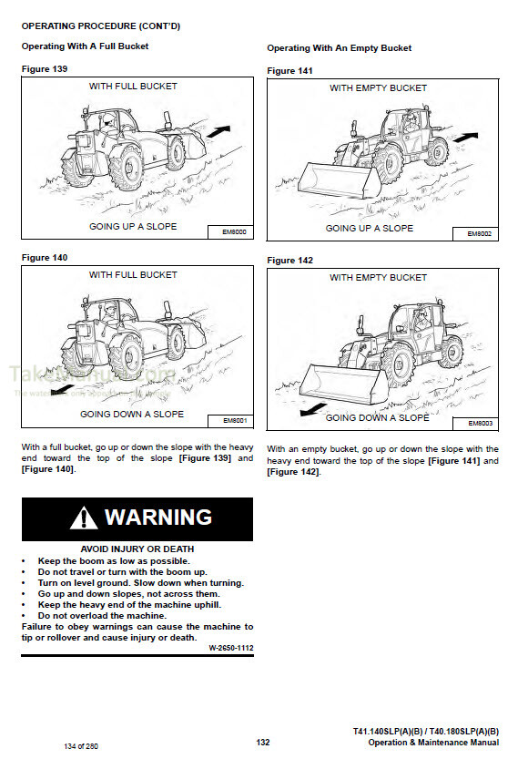 Bobcat T41.140SLPA T41.140SLPB T40.180SLPA T40.180SLPB Operation And ...