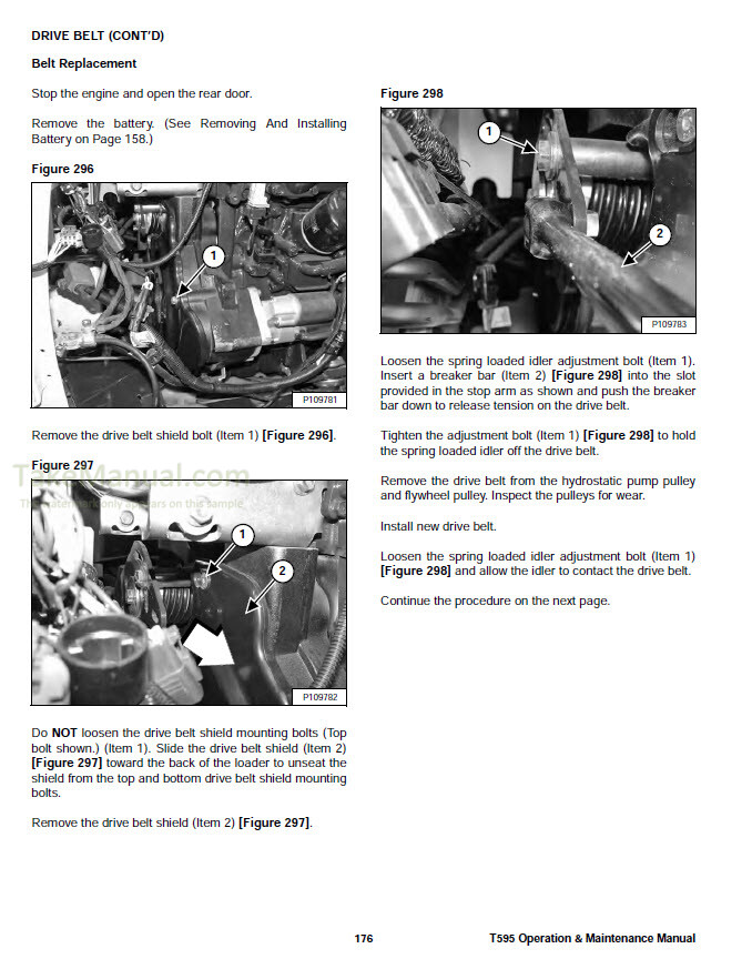 Bobcat T595 Operation & Maintenance Manual Compact Track Loader