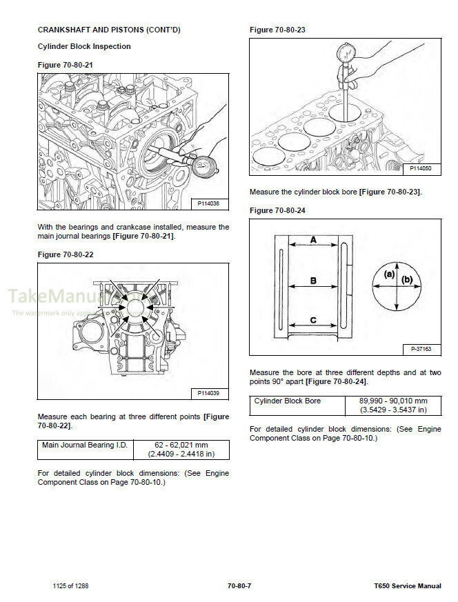 Bobcat T650 Service Manual Compact Track Loader ALJG11001- T1ML11001