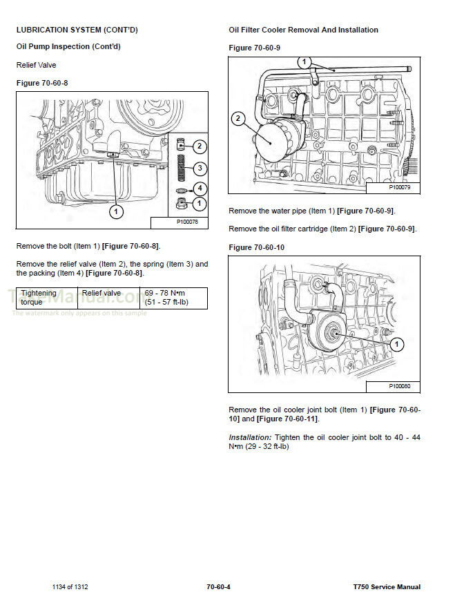 Bobcat T750 Service Manual Compact Track Loader ATF611001- – TakeManual.com