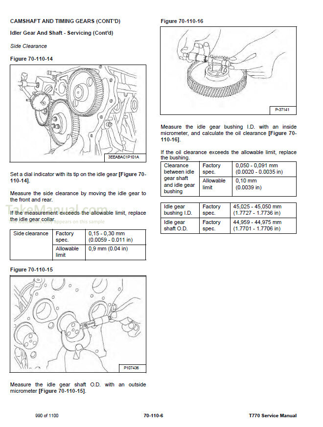 Bobcat T770 Service Manual Compact Track Loader AN8T11001- ATF711001