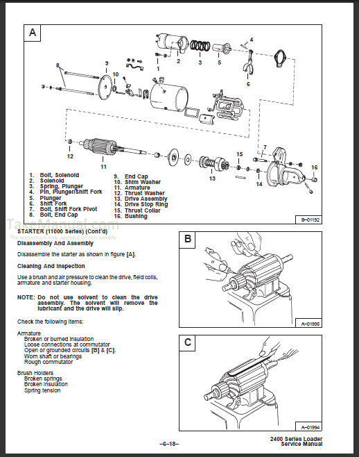 Bobcat 2400 Service Repair Manual Loader