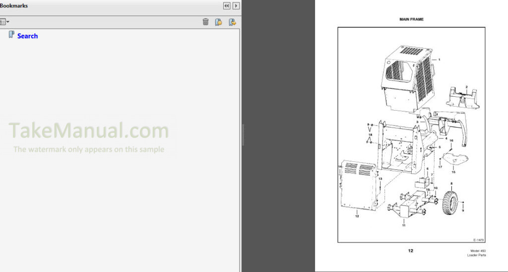 Bobcat 450 Parts Catalog Skid Steer Loader 6724364 – TakeManual.com