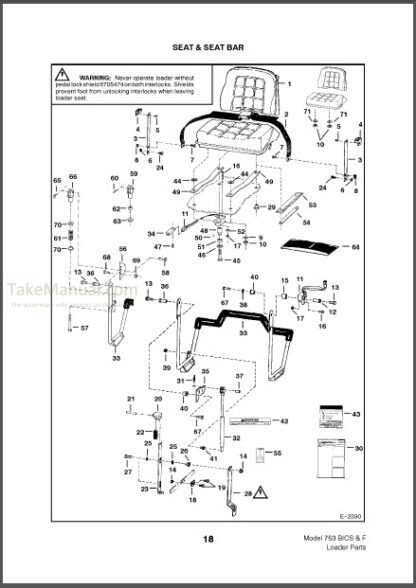 Bobcat 753BICS Parts Catalog Skid Steer Loader 6724067 – TakeManual.com