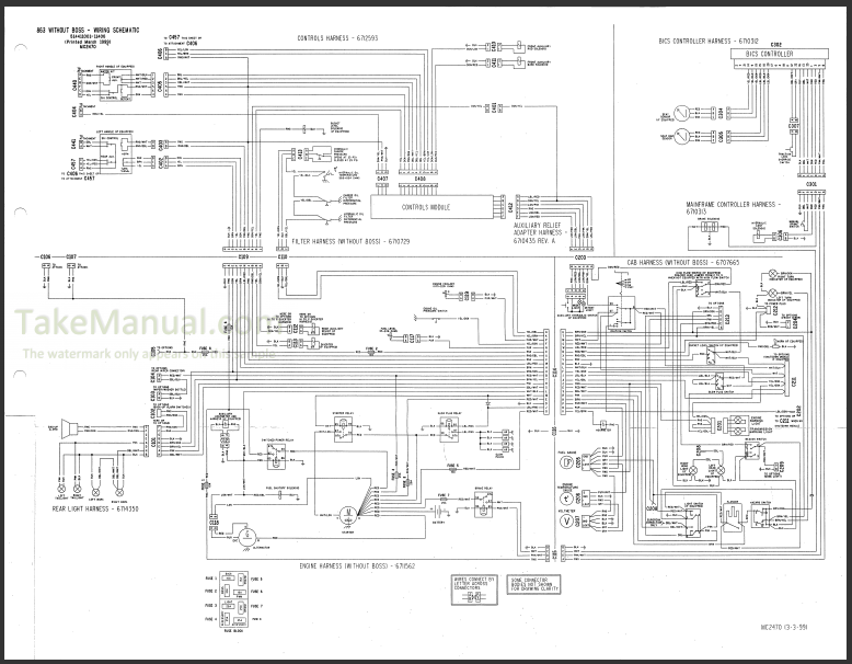 Bobcat 863 Service Repair Manual Skid Steer Loader 514411001-514424999