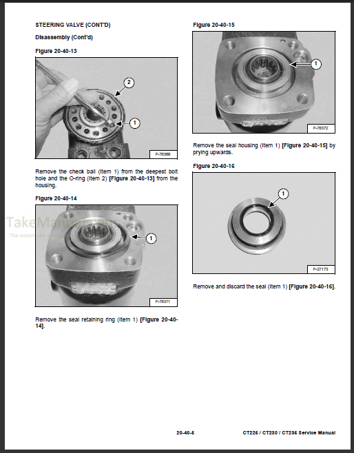 Bobcat CT225 CT230 CT235 Service Repair Manual Compact Tractor