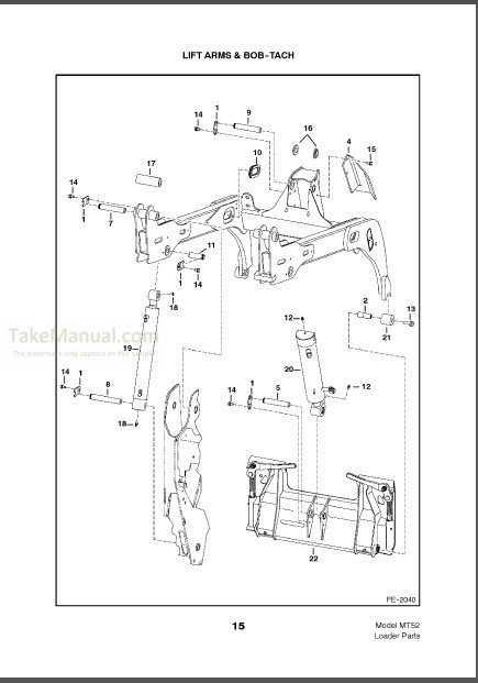 Bobcat MT52 Parts Catalog Mini Track Loader 6902706 – TakeManual.com