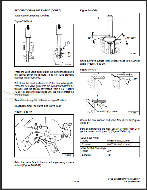 Bobcat MT52 Service Repair Manual Mini Track Loader 523611001