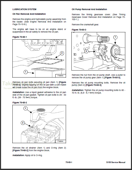 Bobcat S150 Service Manual Skid Steer Loader A3L111001-A3L119999