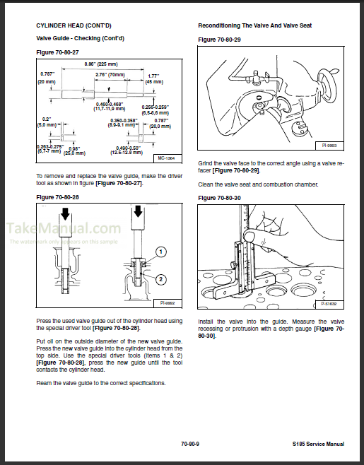 Bobcat S185 Service Manual Skid Steer Loader 530360001 530460001