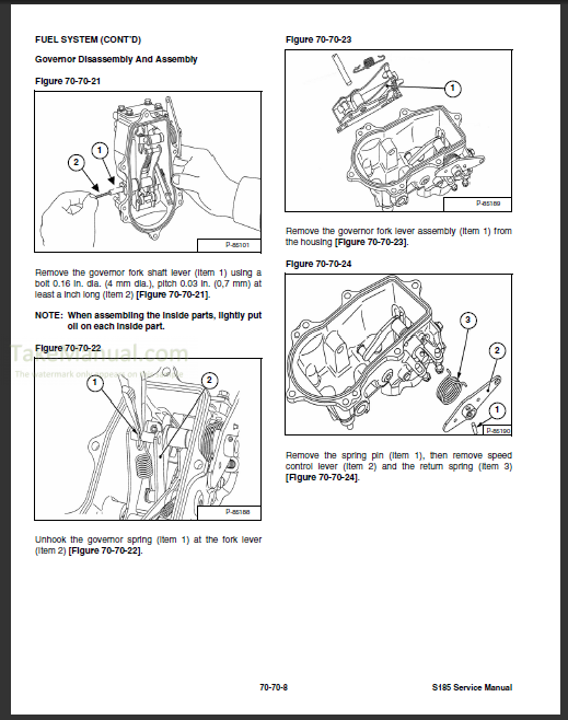 Bobcat S185 Service Manual Skid Steer Loader A3L911001- A3LH11001