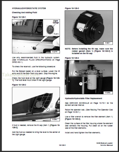 Bobcat S220 Service Manual Skid Steer Loader 6902447 3-06 – TakeManual.com