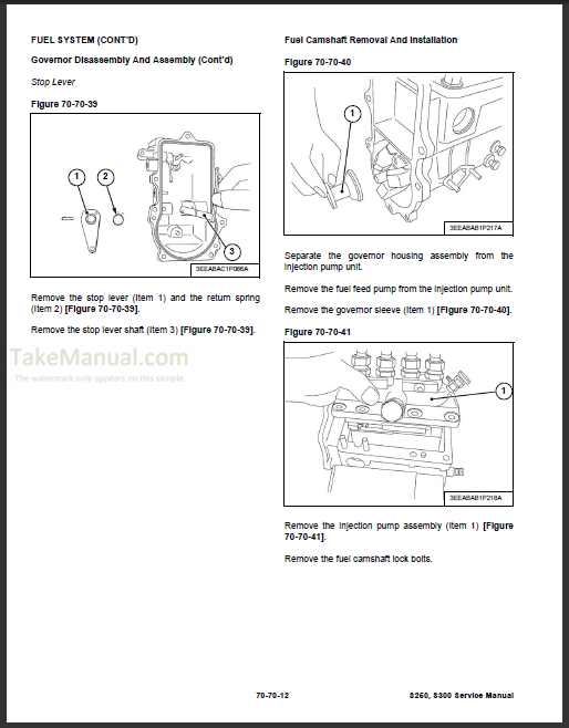 Bobcat S250 S300 Service Repair Manual Skid Steer Loader A5GM20001