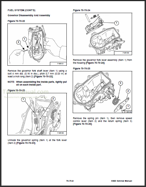 Bobcat S650 Service Repair Manual Skid Steer Loader A3NV11001