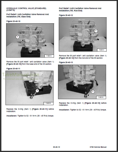 Bobcat S750 Service Repair Manual Skid Steer Loader A3P211001