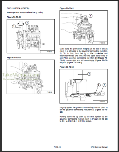 Bobcat S750 Service Repair Manual Skid Steer Loader A3P211001