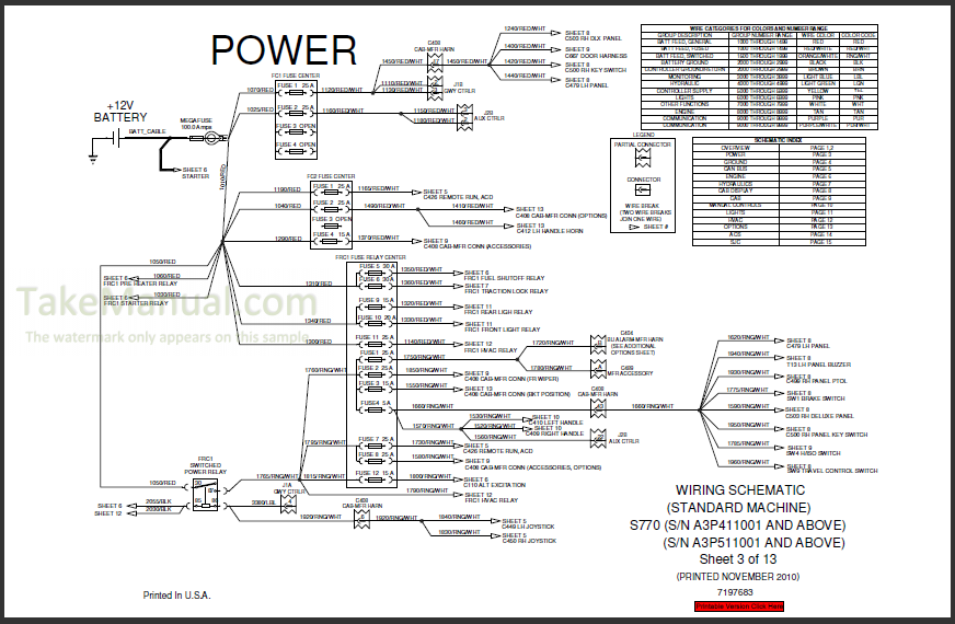 Bobcat S770 Service Repair Manual Skid Steer Loader A3P411001