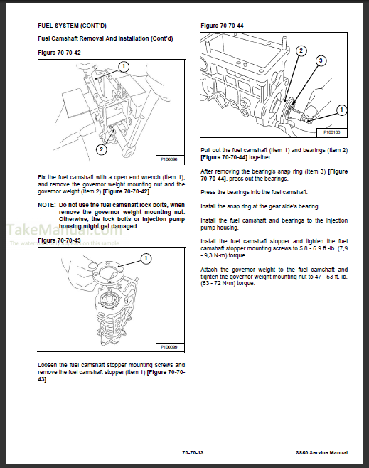 Bobcat S850 Service Repair Manual Skid Steer Loader ACS711001
