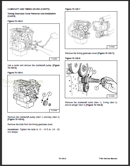 Bobcat T180 Service Repair Manual Compact Track Loader 531411001