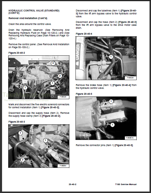 Bobcat T180 Service Repair Manual Compact Track Loader 531460001