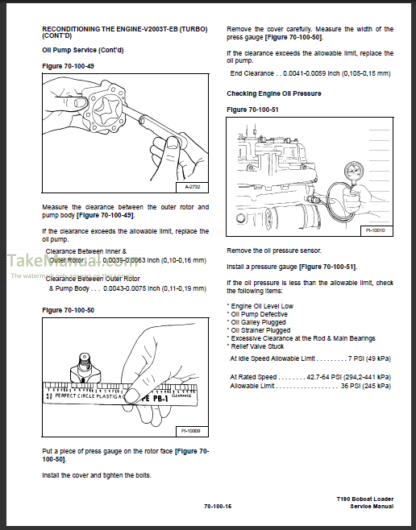 Bobcat T190 Service Repair Manual Compact Track Loader 519311001