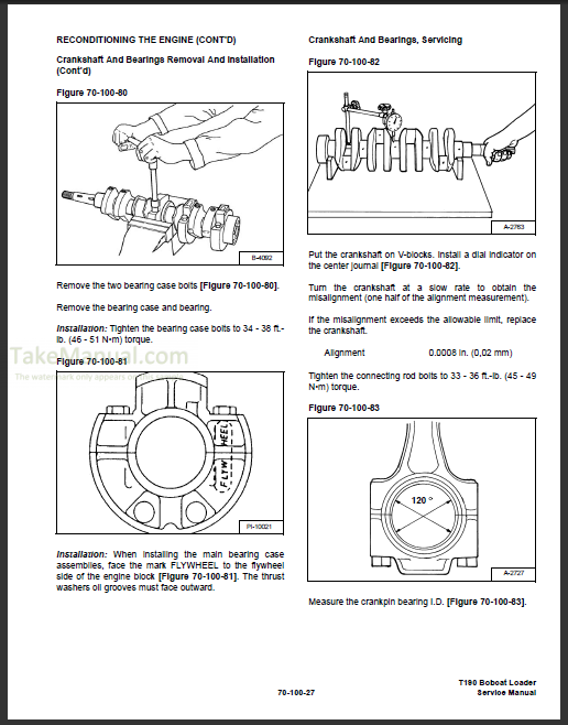 Bobcat T190 Service Repair Manual Compact Track Loader 527011001