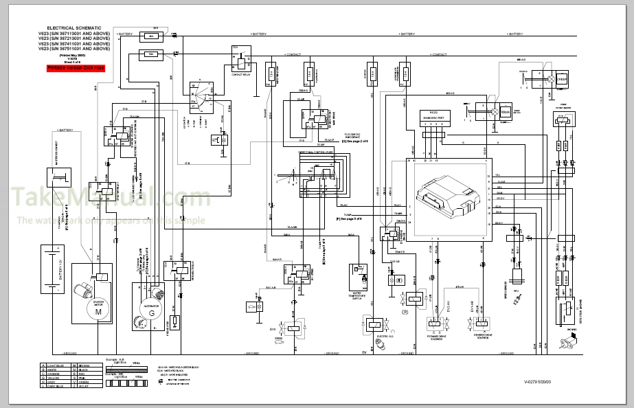 Bobcat V623 Service Manual VersaHANDLER 367113001- 367213001- 367411001 ...