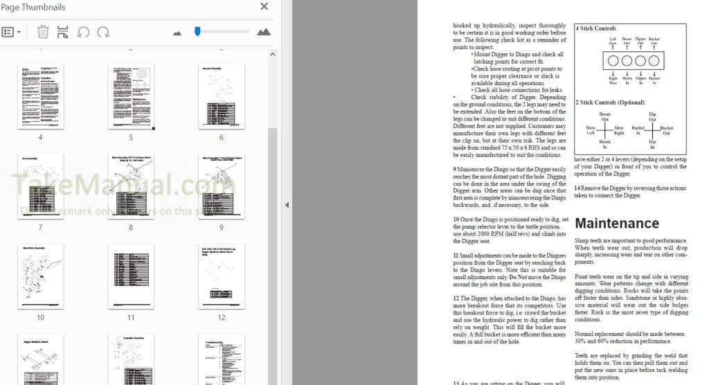 Dingo K9 Operation And Maintenance Manual Digger