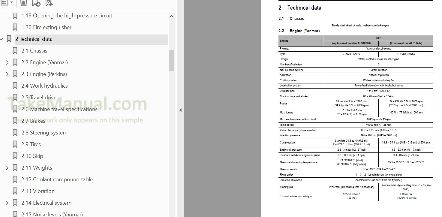 Wacker-Neuson 3001 Service Manual Dumper – TakeManual.com