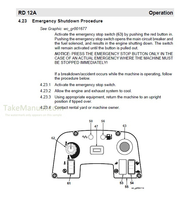 Wacker-Neuson RD12A Operators Manual Roller – TakeManual.com