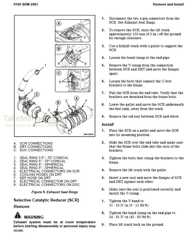 Hyster H8XMEC6 To H11XMECD9 A3C0 E214 Repair Manual Container Handler