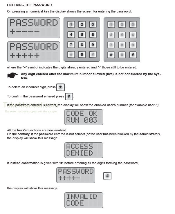 Hyster Operating Information Multifunctional Keypad 4073740 ...