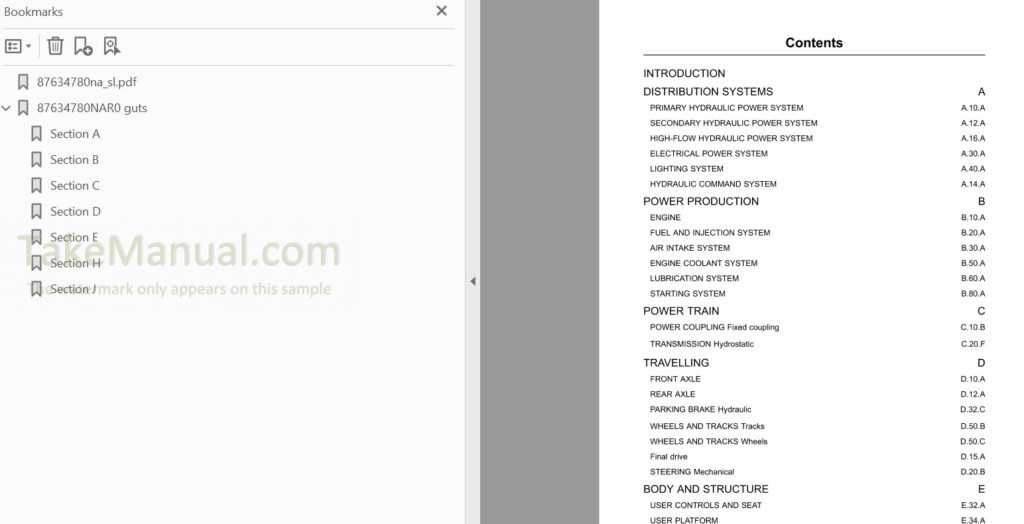 Case 450 465 450CT Series 3 Repair Manual Skid Steer Compact Track