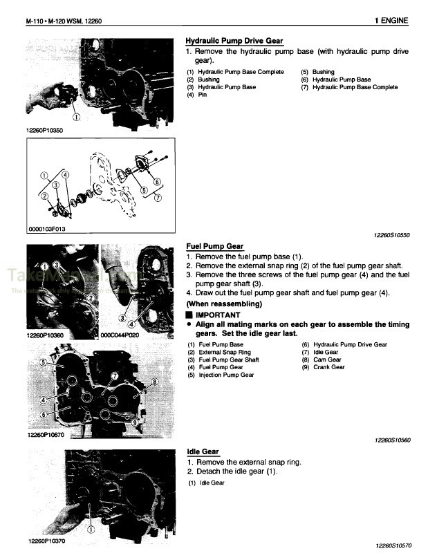 Kubota M110 M120 Workshop Manual Tractors – TakeManual.com